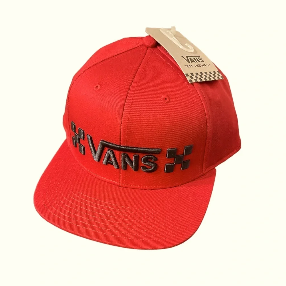 VANS Men’s DROP CHECK SB Chili Pepper Hat 🆕 - Picture 2 of 6
